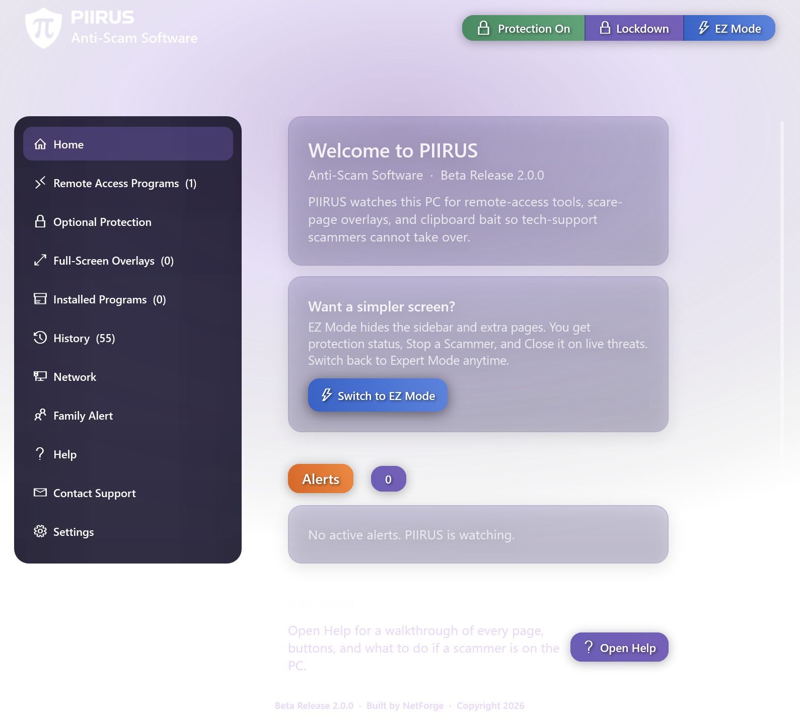 PIIRUS Expert Mode